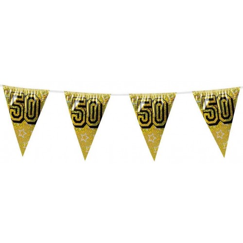 BANDERIN PL 50 ORO HOLOGRAFICO 8MT
