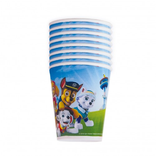 $D   8 VASOS PATRULLA CANINA 220ML