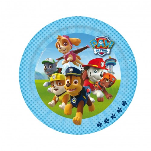 $D   8 PLATOS PATRULLA CANINA 23CM