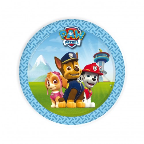 $D   8 PLATOS PATRULLA CANINA 18CM