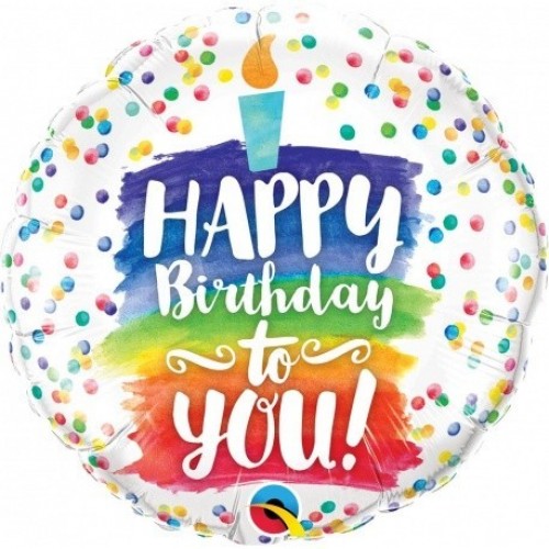GLOBO 18" FOIL HAPPY BDAY TARTA