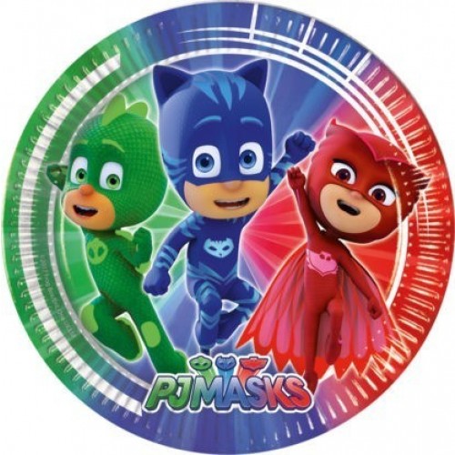   8 PLATOS PJMASKS 23CM