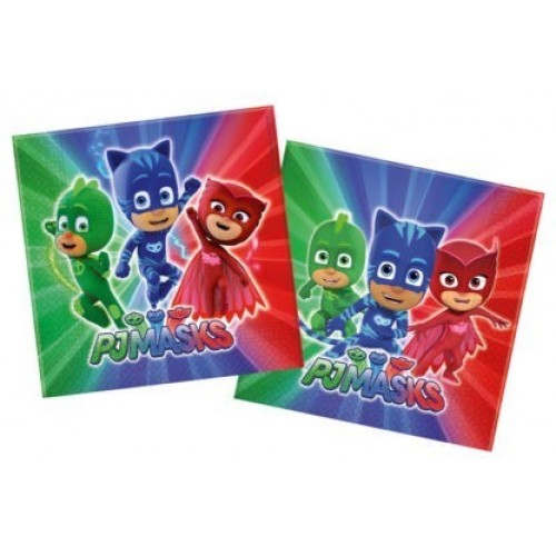   20 SERVILLETAS PJMASKS 33CM
