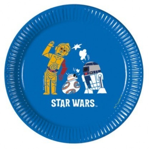   8 PLATOS STARWARS FORCE 20CM
