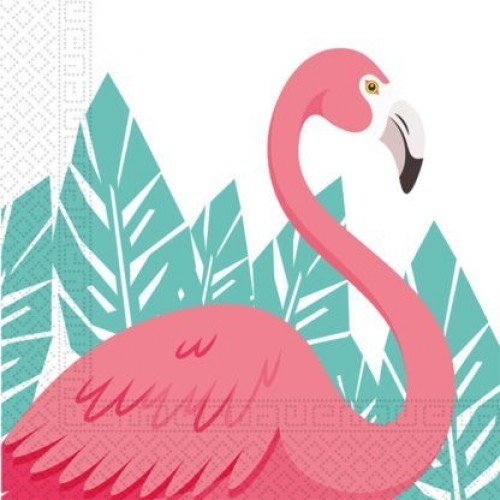   20 SERVILLETAS FLAMINGO 33CM