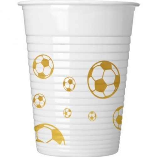   8  VASOS BALON DE ORO 200ML