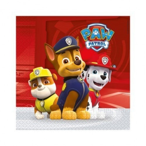 =  20 SERVILLETAS PATRULLA CANIN 33