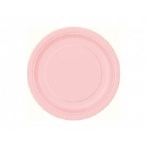 $E PAQ.8/U PLATO ROSA PASTEL 17,78CM