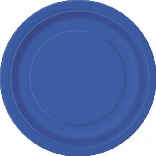 $E PAQ.8/U PLATO AZUL ROYAL 22,86CM
