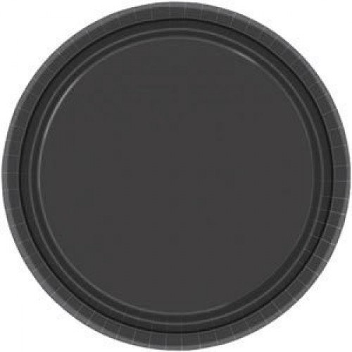 $E PAQ.8/U PLATO NEGRO 22,86CM