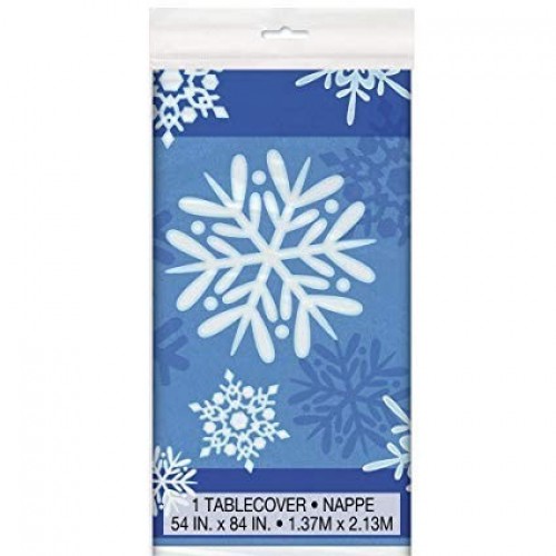  MANTEL PL AZUL COPO NIEVE 1,3X2,13MT