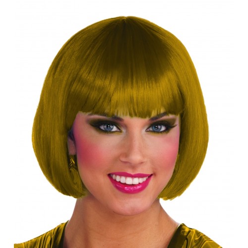    PELUCA CHICA BOB CORTA RAFIA ORO