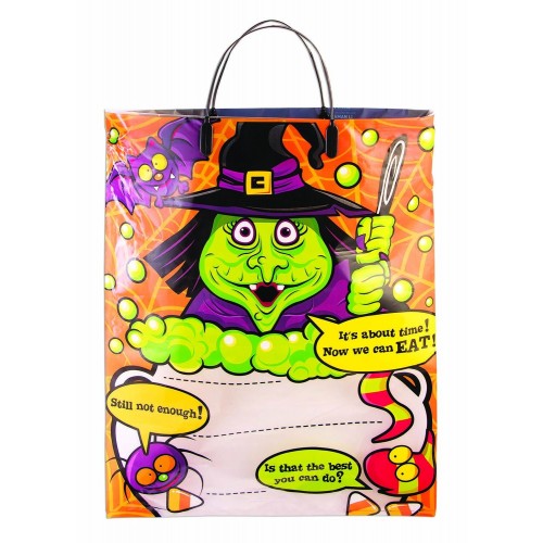 BOLSA ASA BRUJA TRUCO O TRATO 40X35CM