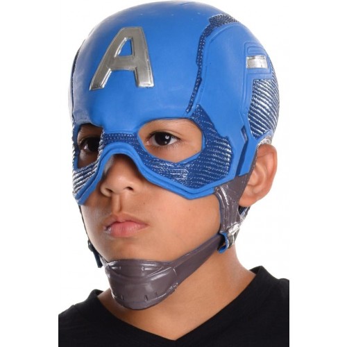 L MASCARA CASCO AZUL CAPITAN AMERICA