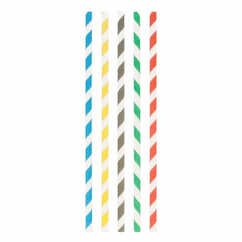 100/U PAJITA RECTA PAPEL 0,8X23,5CM