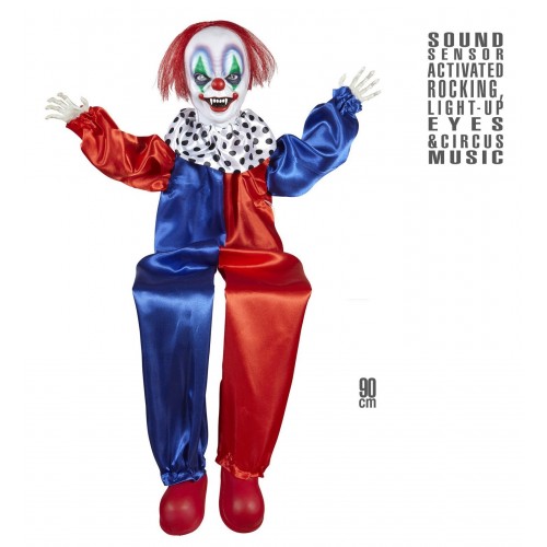 $D PAYASO ASESINO SENTADO C/OJOS LUZ