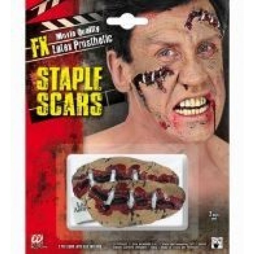 SET 2/U PROTESIS LATEX CICATRIZ C/METAL