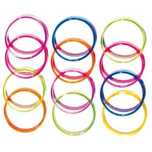 $D 6 PULSERAS TRASLUCIDA COL.SURT