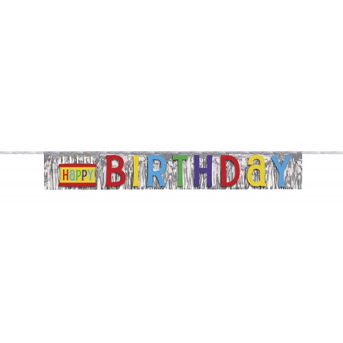GUIRNALDA FLECO TARTA BIRTHDAY 1,4MT