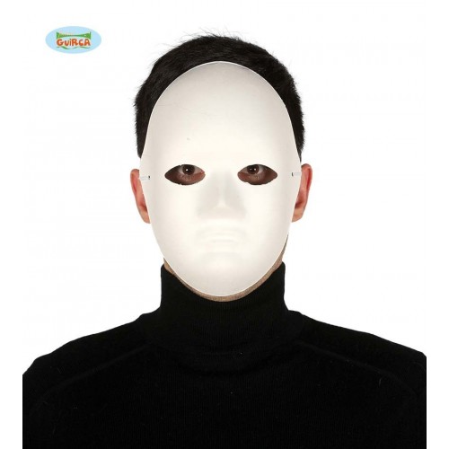   CARETA BLANCA PAPEL MACHE