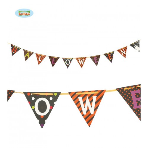 $D GUIRNALDA TRIANGULO HALLOWEEN 2MT
