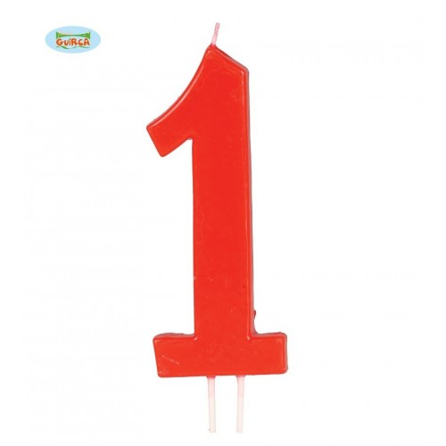    BLISTER VELA ROJA N1 12CM