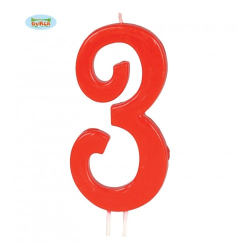    BLISTER VELA ROJA N3 12CM