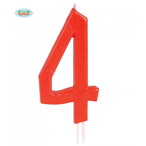    BLISTER VELA ROJA N4 12CM