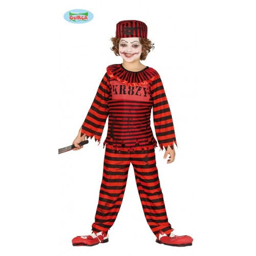 DISFRAZ 5A6AÑOS PAYASO PRESO DIABOLIC