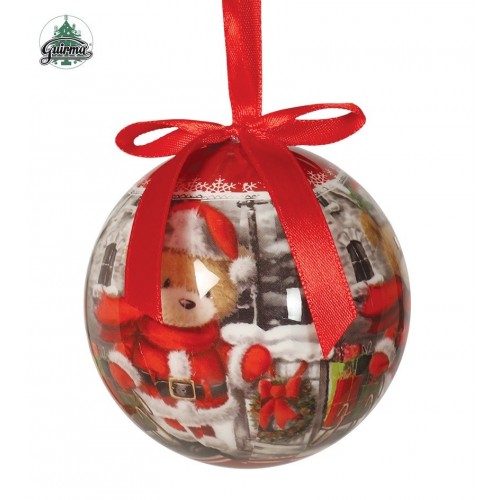 6/U BOLA OSITO NOEL 60MM