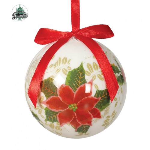 6/U BOLA FLOR PASCUA 60MM