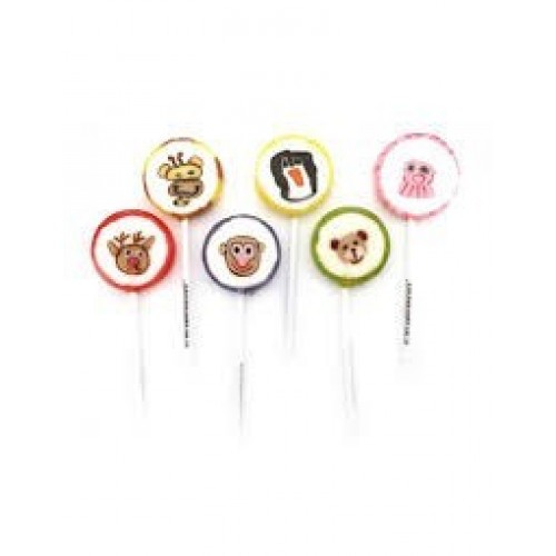 E/PAQ. 5/U PIRULETA ROCK ANIMALES 10GRS