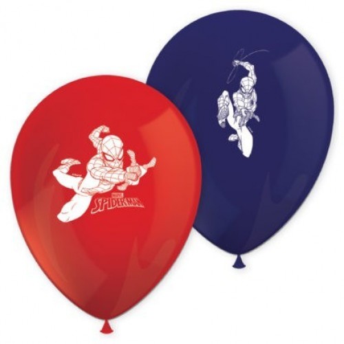   8 GLOBOS 11" SPIDERMAN