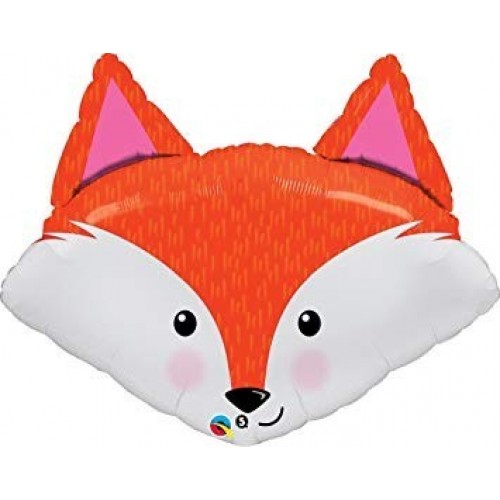 $D GLOBO 33" FOIL CARA ANIMAL ZORRO
