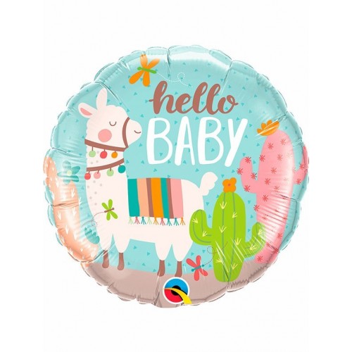 GLOBO 18" FOIL HELLO BABY LLAMA