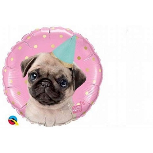 $D GLOBO 18" FOIL RND STUDIO PETS