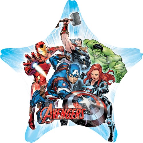 GLOBO 32" FOIL FORMA ESTRELLA AVENGERS