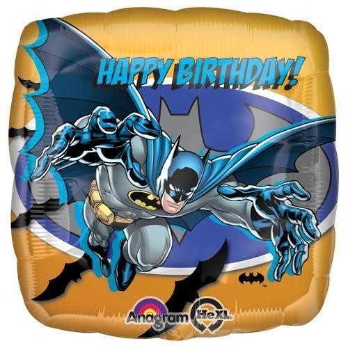 GLOBO 18" FOIL CUADRADO BATMAN H.BDAY