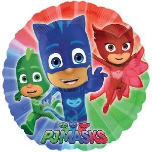   GLOBO 9" PALO FOIL RND PJ MASKS