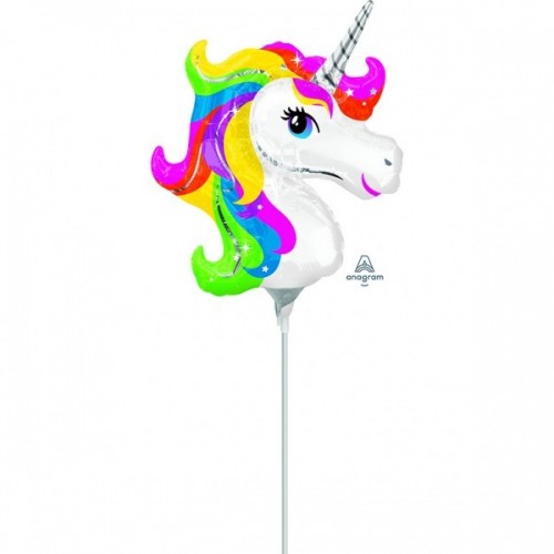   GLOBO 14" PALO FOIL UNICORNIO