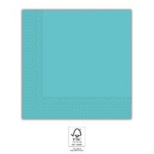   20 SERVILLETAS PAPEL AZUL 33CM