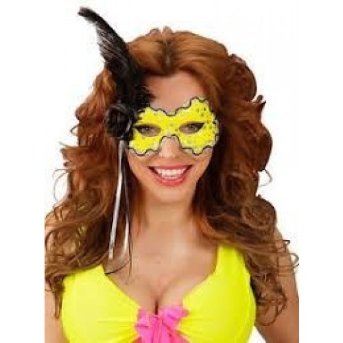   MASCARA ANTIFAZ BRASIL AMARILL FLUO
