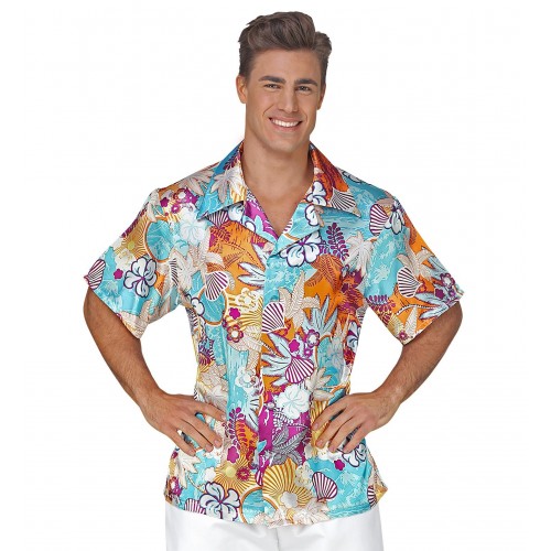 CAMISA ADULTO T-L RASO HAWAIANA