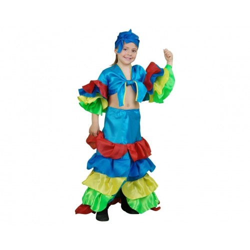 DISFRAZ 3A4 AÑOS RUMBERA AZUL YY03741