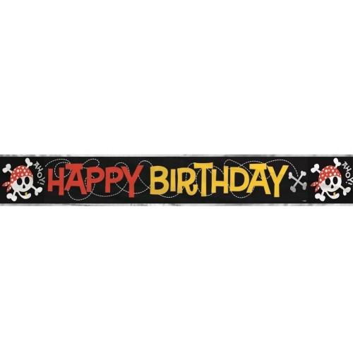BANDA GUIRNALDA BIRTHDAY PIRATA 3,65MT