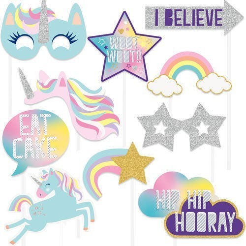 KIT 10/U PHOTOCALL UNICORNIO