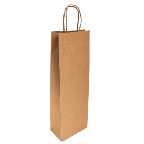 BOLSA BOTELLA KRAFT 14 8X40