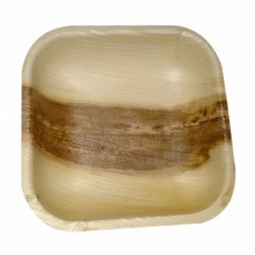 25 PLATOS ARECA NATURAL 11,5X11,5CM