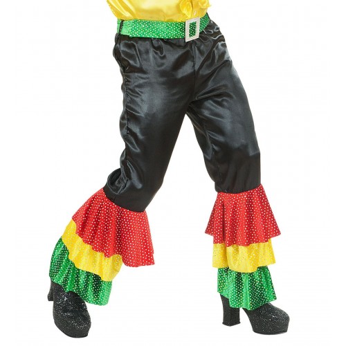    PANTALON T-M NEGRO C/VOLANTES