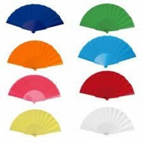 ABANICO PLASTICO COL.SURT 23CM